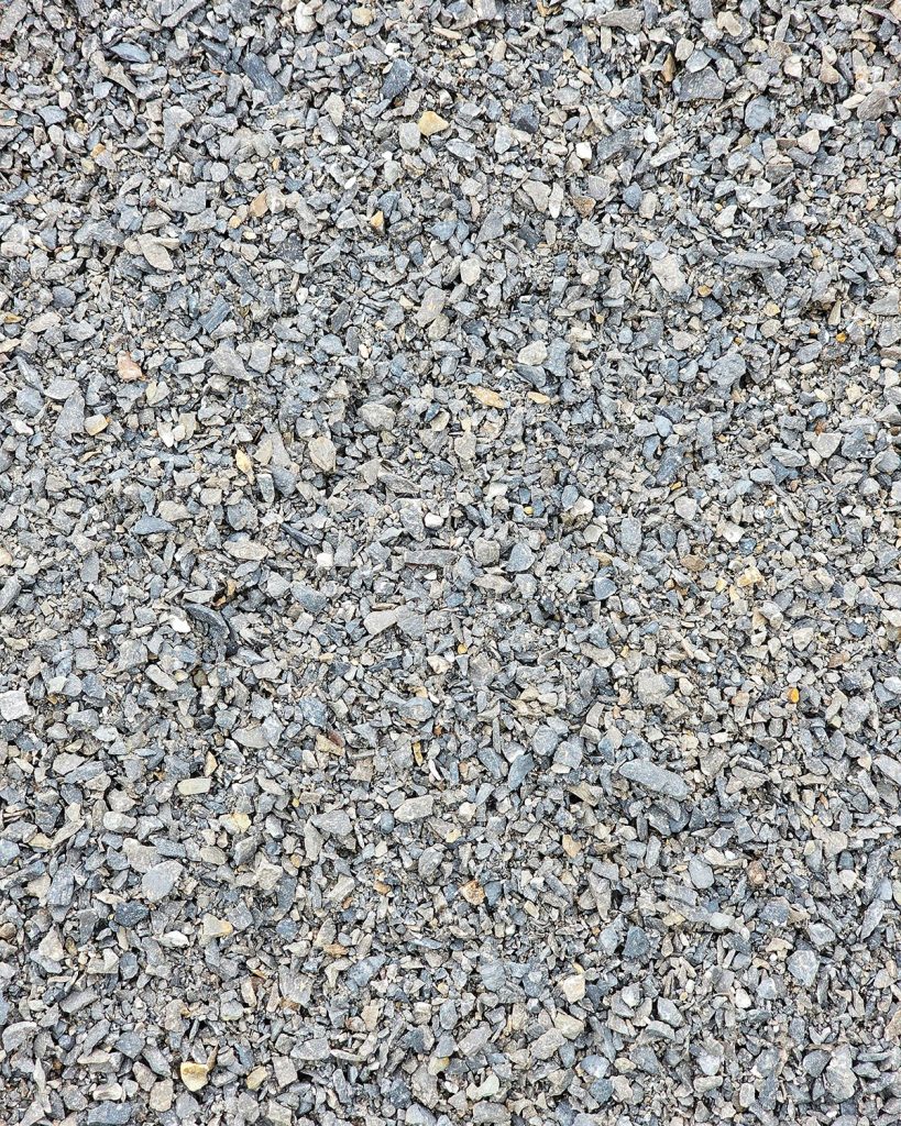 limestone sand, small gray pebbles